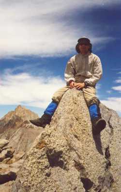 Jim rides summit of Mt. Emerson
