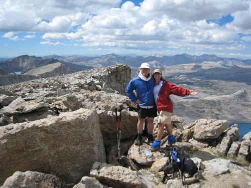 Ken and Kirsten atop Mt. Goethe