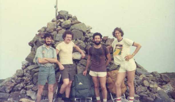 Summer 1974: Summit cairn of Mt. Pleasant