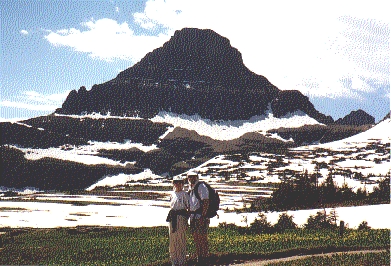 Cindi & Ken in front of Mt. Reynolds