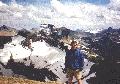 Ken in front of Mt. Gould