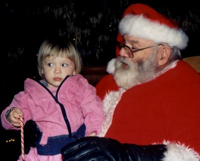 Jenna and Santa